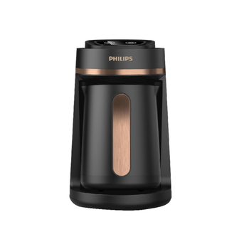 Philips 735W Series 5000 4-Cups Slow Brew Function Turkish Coffee Maker Black and Copper 23 x 14.2 x 21 cm HDA150/62 *(87179) 1.48Kg