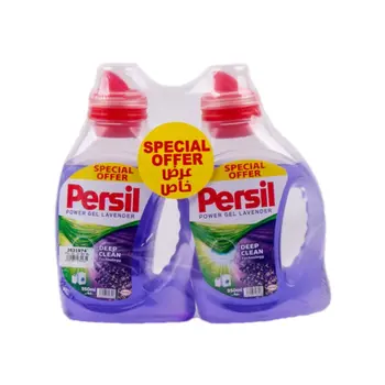 برسيل سائل غسيل الملابس باور جل برائحة اللافندر للغسالات الأوتوماتيك (عرض خاص) 2×950مل