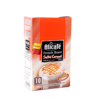 علي كافيه لاتيه سريع التحضير بالكراميل المملح تحميص فرنسي 10×20جرام