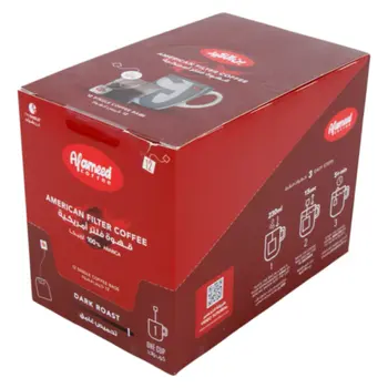 العميد قهوة فلتر أمريكية تحميص غامق 12×14جرام