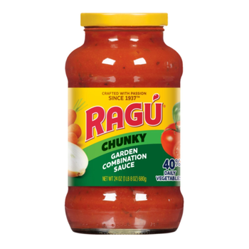 Ragu Chunkygarden Combination Veggie Sauce 24Oz