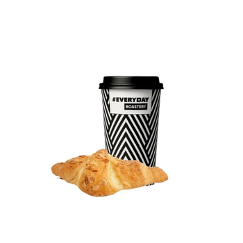 Latte and Almond Croissant Combo