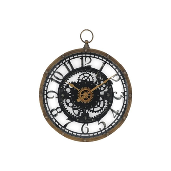 ساكو ساعة حائط كلاسيكية دائرية بعقارب من ليليانا بني وأسود 169311 1قطعة