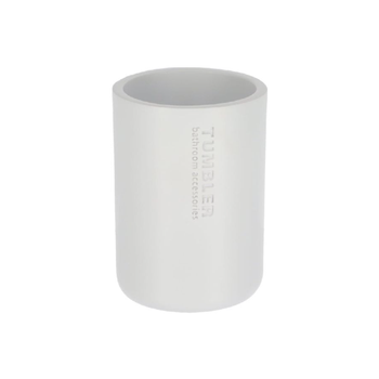 تندنس كوب حمام بوليريسين مستدير عالي الجودة باللون الأبيض بسعة 350 مل 61101210 1قطعة