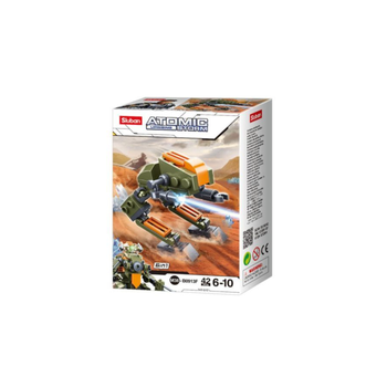 سلوبان لعبة بناء قائد روبوت العاصفة الذرية سلوبان 42 قطعة متعددة الألوان 14×4.5×9.4سم 1قطعة