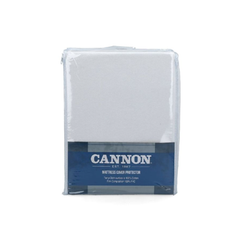 مدفع واقي مرتبة كينج صلب من نسيج بولي قطن وغير منسوج، أبيض 200 × 200+30 سم CNON MCPK 1قطعة