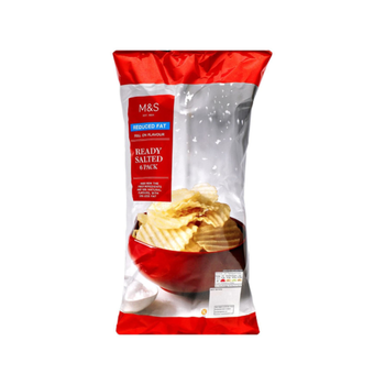 M&S FoodReduced Fat Ready Salted Crisps 6Packets