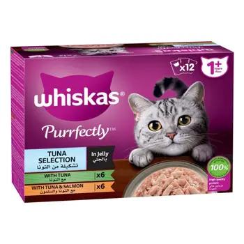 ويسكاس متكامل تونه و السلمون 12×85جرام