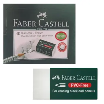 فابر كاستل محاية مع غلاف خالية من PVC - ابيض - 30قطعة