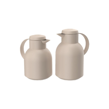 Bien Servi Ergonomic Plastic Vacuum Flask Set Beige