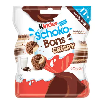 Kinder Schokobons Crispy Bitesize Biscuit 89g