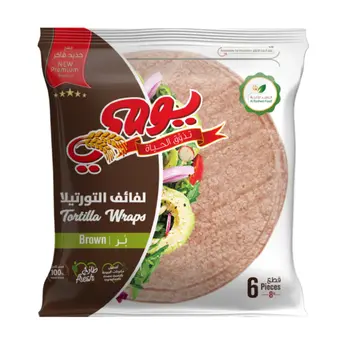 Yaumi Premium Tortilla Wraps Brown 6 Pieces