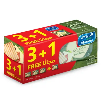 Almarai Cheddar Cheese Slices 4x200g