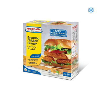 Americana Quality Breaded Chicken Burger 678g