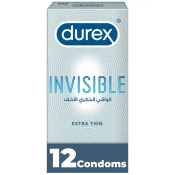 Durex Invisible Extra-Thin Condoms 12 Pieces