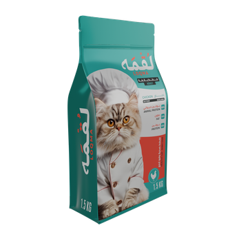 لقمة طعام جاف دجاج للقطط البالغة 1.5كيلو