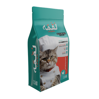 لقمة اكل جاف للقطط الصغيرة بالدجاج 1.5كيلو