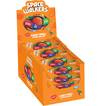 سبيس وللكر قطع حلوى الجيلي مغطاة بالشوكولاتة بالحليب وغلاف سكري هش ملون 24×30جرام