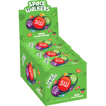 سبيس وللكر حبات الحلوى الطرية المضغية الحامضة بنكهة الفواكه مغلفة بغلاف سكري ملون 24×35جرام