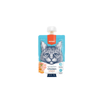 Wanpy wet food for cats with chicken & carrot 90g