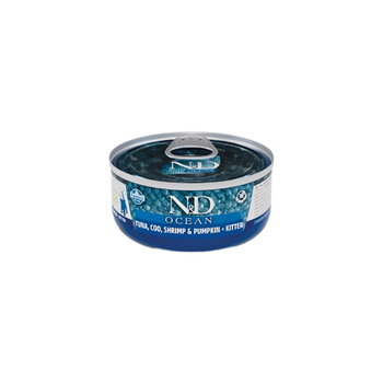 N&D wet food for kittens with tuna & cod & shrimp & pumpkin 70g