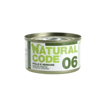Natural Code Wet Food for Adult Cats with Chicken and Vegetables 85g