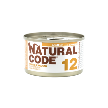 Natural Code Wet Food for Adult Cats with Tuna and Beef 85g