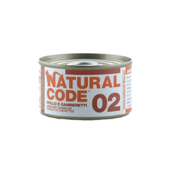 Natural Code Wet Food for Adult Cats with Chicken & Shrimp 85g