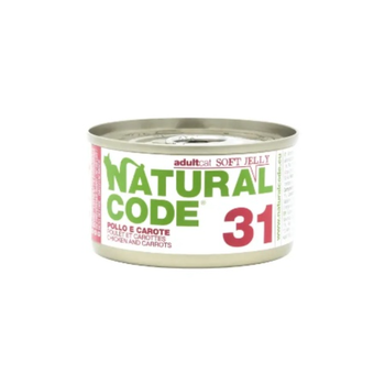 Natural Code Wet Food for Adult Cats with Chicken and Carrots 85g