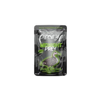 برامي ميدنايت بري طعام رطب للقطط بالدجاج والبط في المرق 80جرام