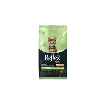 ريفلكس طعام جاف للكتن المعقمة بالدجاج 1.5كيلو
