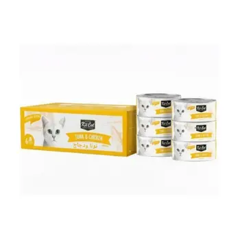 كت كات طعام رطب للقطط بالتونة والدجاج 6×50جرام