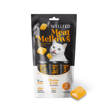 Pet Interest Wellfed Chicken & Yolk Cat Treats 3x10g