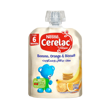 نستله سيريلاك هريس الفواكه والبسكويت للأطفال من عمر 6 أشهر 90جرام