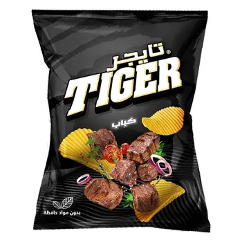 تايجر رقائق بطاطس نكهة كباب 150جرام