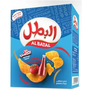 البطل شرائح بطاطس بنكهة الكاتشب 60×23جرام