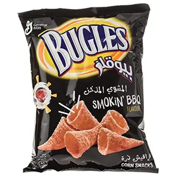 بيوجلز وجبة خفيفة بنكهة باربيكيو مدخن 18×125جرام