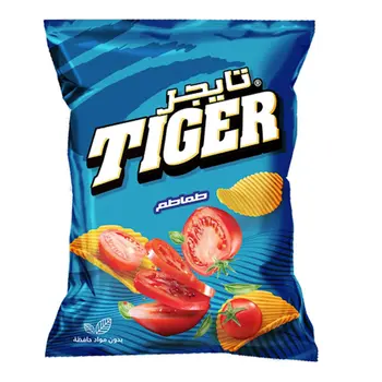 تايجر رقائق بطاطس طماطم 150جرام
