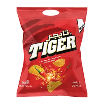 تايجر رقائق بطاطس شطة مولعة ماكس باير 150جرام