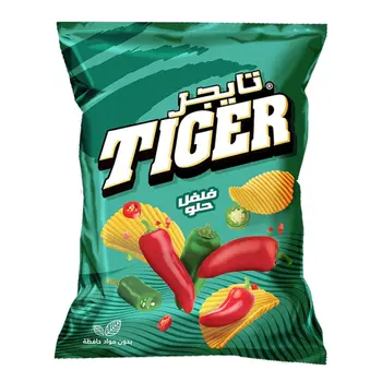 تايجر رقائق بطاطس فلفل حلو 150جرام
