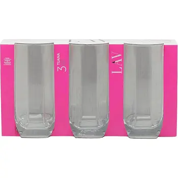 Lav Tuana Glass Drinking Glasses 3Pieces
