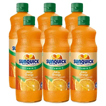 سن كويك عصير مركز بنكهة البرتقال، 6×840مل
