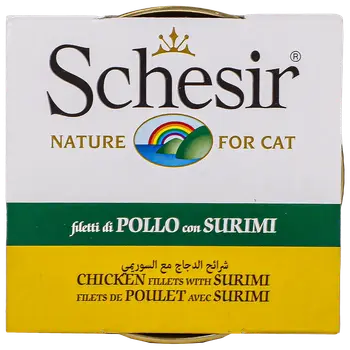 شيسير طعام قطط بفيليه الدجاج مع السوريمي 85جرام
