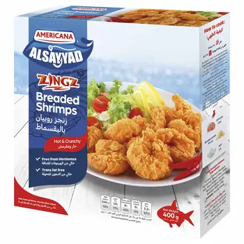 Americana Zingz Hot & Crunchy Breaded Shrimps 400g