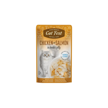 Cat Fest Wet Cat Food With Chicken And Salmon In Jelly 70g