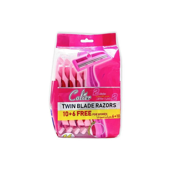 Colier Twin Blade Razors 10 + 6 Free For Women 16Pieces