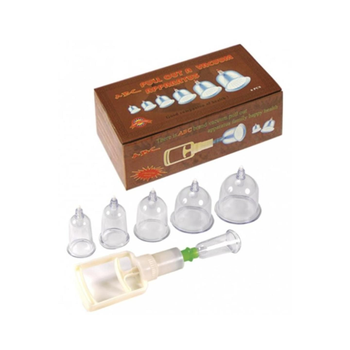 فوكَس كاسات الحجامة الاسلامية + جهاز الشفط 6قطع