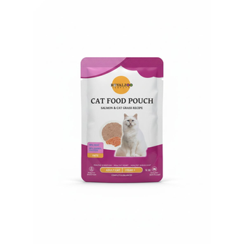 رويال زو كيس طعام قطط بالسلمون وعشب القطط 85جرام