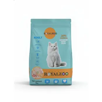 رويال زو بسكويت قطط بالدجاج واللحم والسمك 1كيلو
