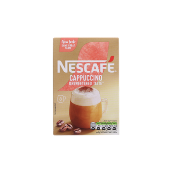 Nescafe Unsweetened Cappuccino Instant Coffee 8x15.5g